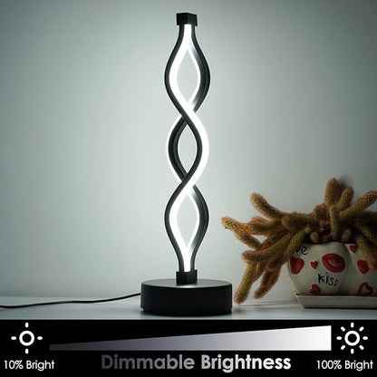 NUÜR Bedside Lamps Set of 2, Dimmable LED Nightstand Lamp, Small Nightstand Lamp
