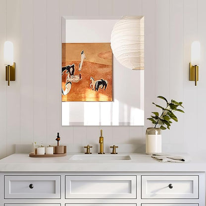 Mirrorons Beveled Mirror, Bathroom Mirrors