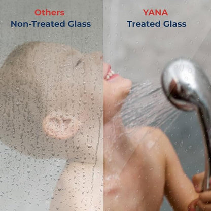 Fixed Glass Shower Wall Panel, 10mm Thick Glass Door 24" x 76", Frameless