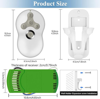 Universal Ceiling Fan Remote Control Kit, Replacement