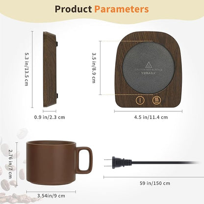 VOBAGA Coffee Mug Warmer & Mug Set, Coffee Cup Warmer