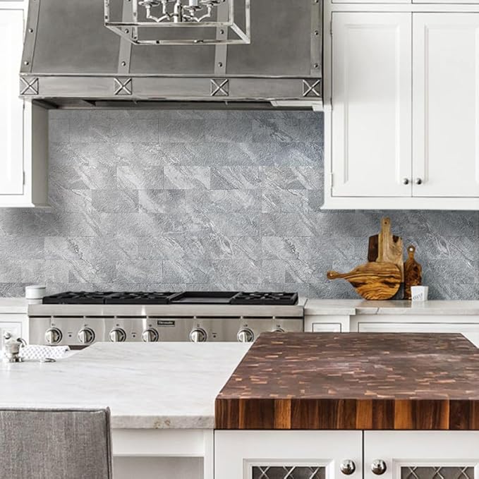 AULIGET 100-Piece Peel and Stick Backsplash Wall Tiles, Laundry Room