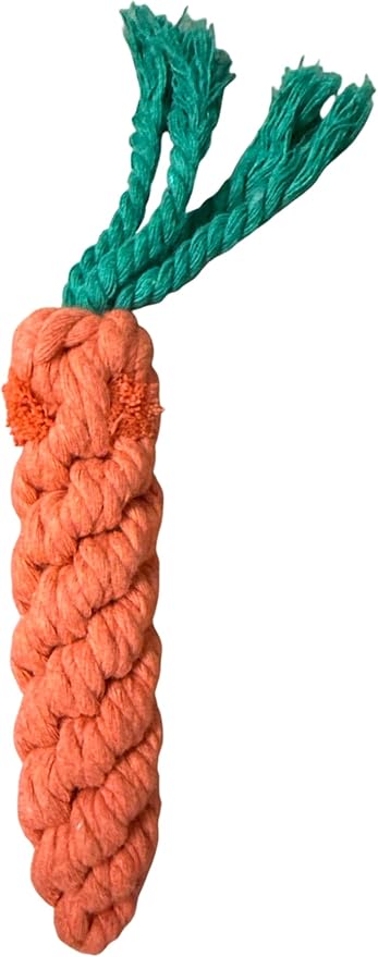 Dog Toy Bundle – 2 Durable Plush Squeaky Goose Toys + 1 Carrot Rope Chew Toy – Interactive Play Set for Small & Medium Dogs