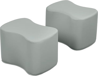 Back2School Express Butterfly Stools, Flexible Seating, Grey, 2-Pack