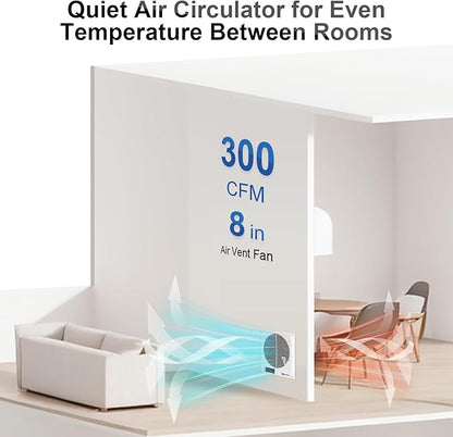 8" Room to Room Air Transfer Fan