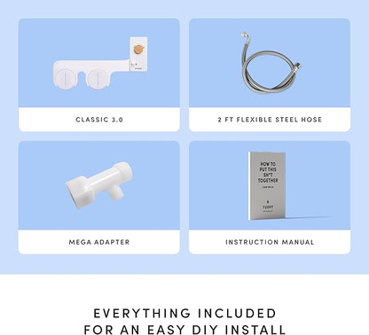 TUSHY Classic 3.0 Bidet | Slim Universal Toilet Seat Attachment. Simple Install