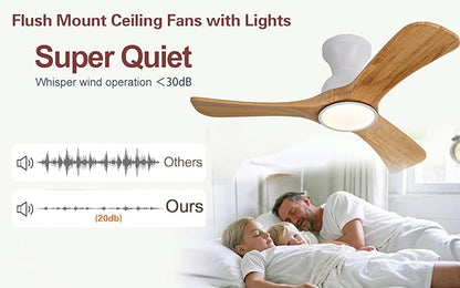 Gaizw 42 Inch Low Profile Ceiling Fans