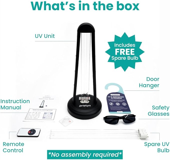 AirShield+ UV Light Sanitizer w/Spare Bulb – Premium UV Sanitizer Device