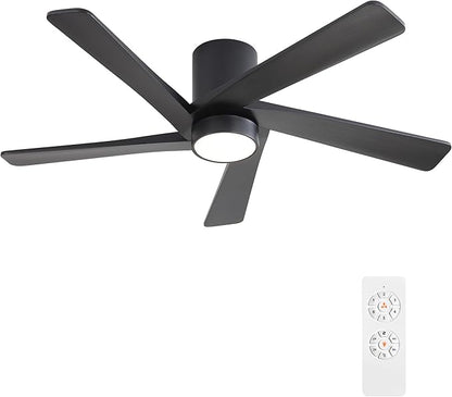 WINGBO 48 Inch Flush Mount DC Ceiling Fan