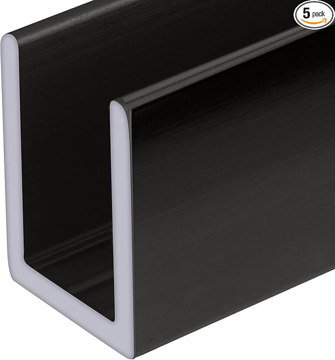 Brixwell SDCD38GM-CCP23-XCP5 Gun Metal 3/8" Fixed Panel Shower Door Deep
