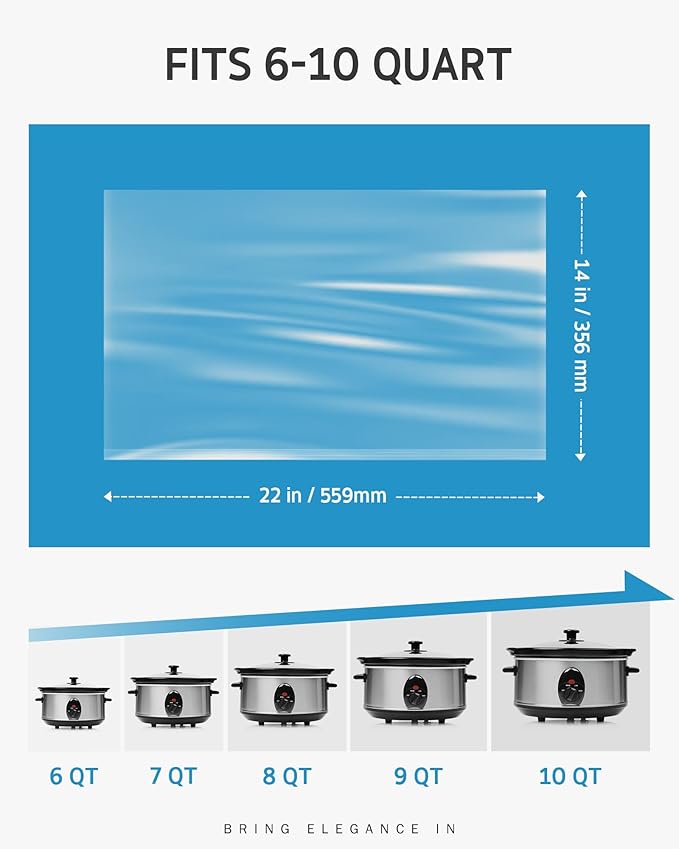 Syntus Crock Pot Liners, Disposable Cooking Bags Suitable