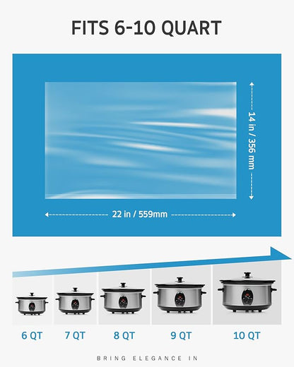Syntus Crock Pot Liners, Disposable Cooking Bags Suitable