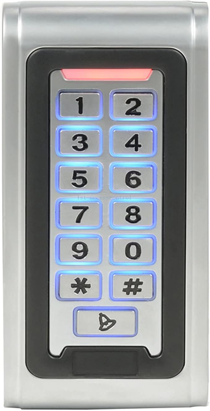 MENGQI-CONTROL Water Proof Metal Keypad Reader 4 Doors Access Control Kit