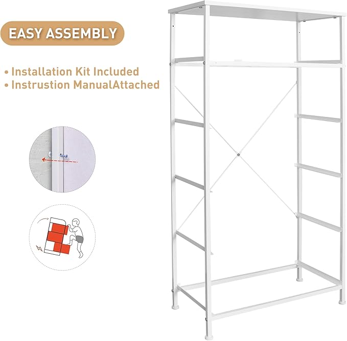 Mifuro Tall Dresser for Bedroom, Vertical Storage Organizer Tower