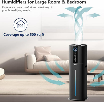 9L Smart Humidifiers for Bedroom Large Room, 2.3Gal Cool Mist Top Fill Diffuser