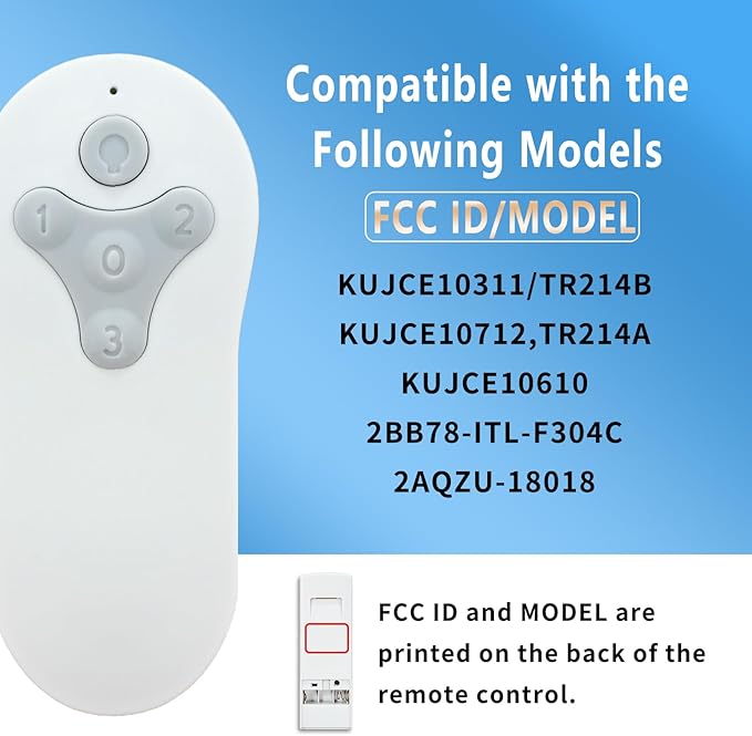 Ceiling Fan Remote Control Replacement, Compatible