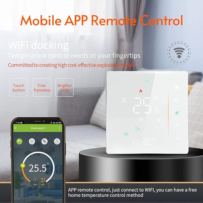 Matybobe WiFi Smart Thermostat Temperature Controller Weekly Programmable