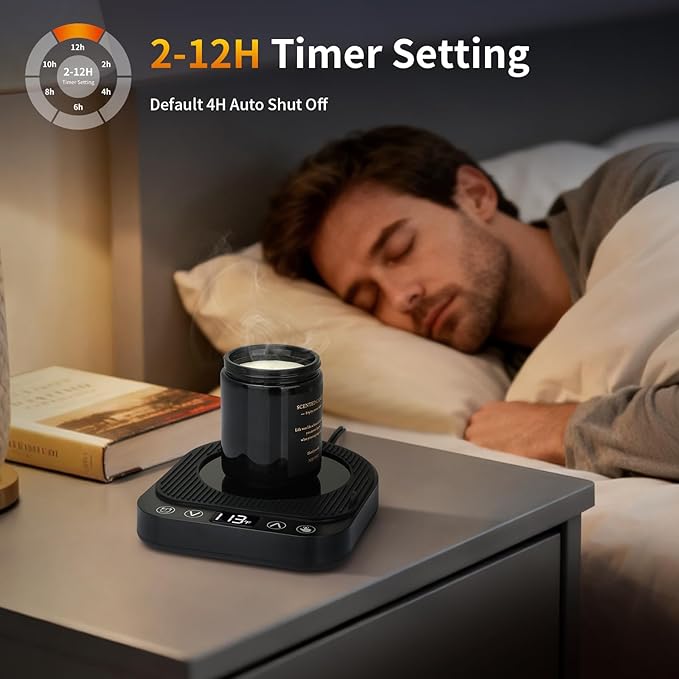 Smart Coffee Mug Warmer, 50W Fast Heating Coffee Warmer