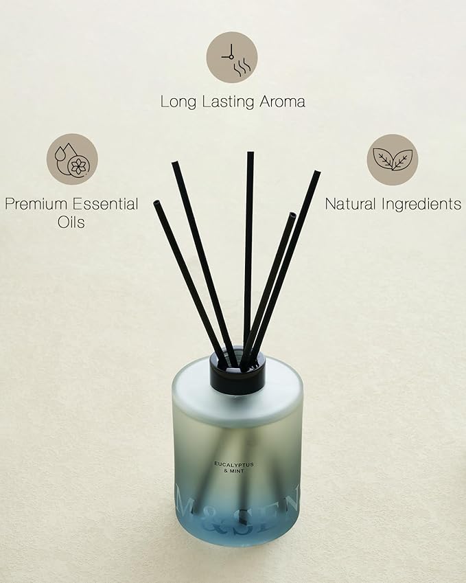 M&SENSE Eucalyptus & Mint Reed Diffuser Set