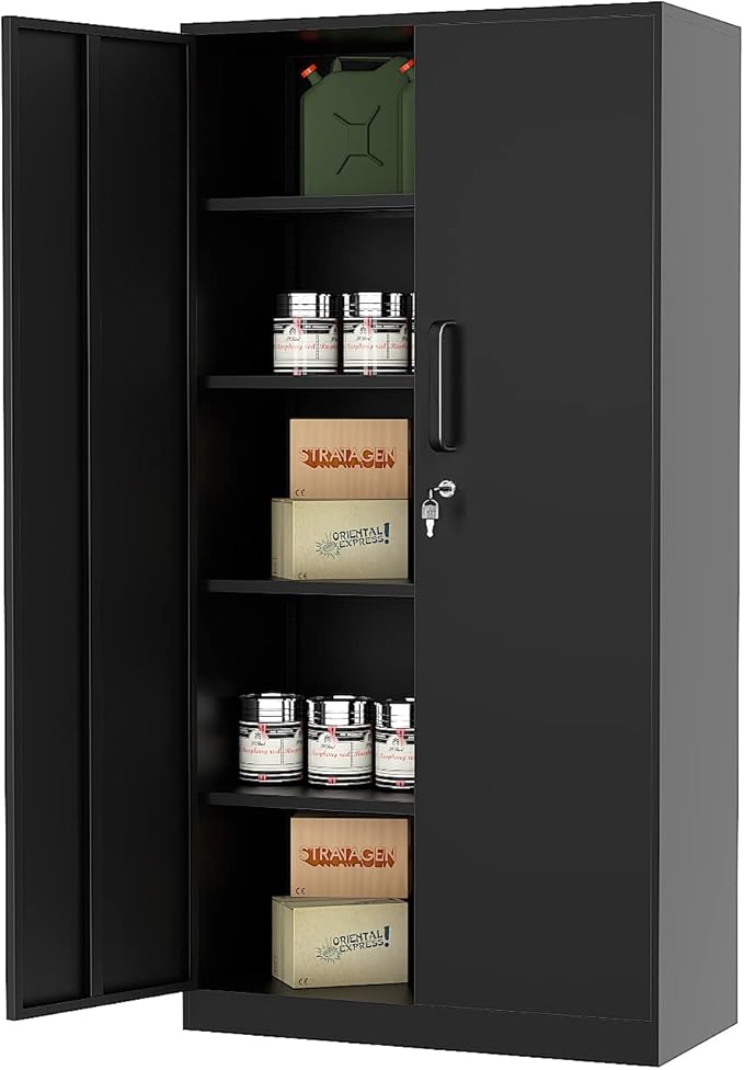 MIIIKO Black Garage Storage Cabinet