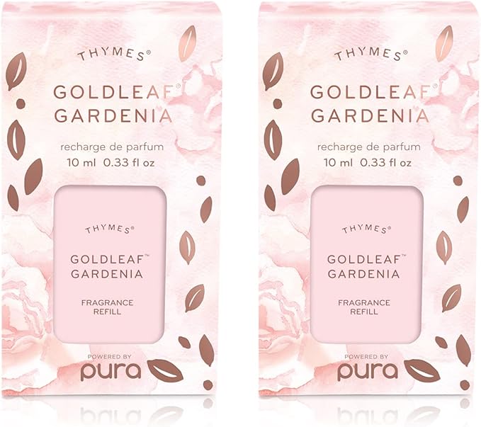 Thymes Goldleaf Gardenia Pura Smart Home Plug-in Diffuser Refills