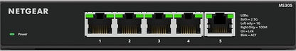 NETGEAR 5-Port Multi-Gigabit Ethernet Unmanaged Essentials Network Switch -