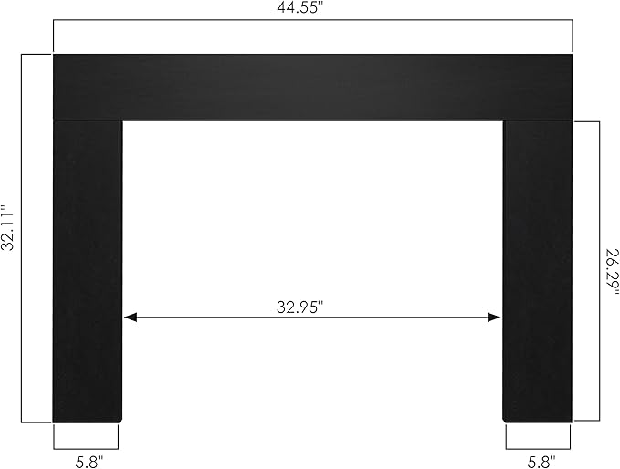 44.5" W x 32.1" H Trim Kit Designed