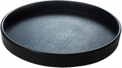 OMEM Reptile Food Bowl Water Dish,Feeding Dish, Birds Bowl (L, Black)