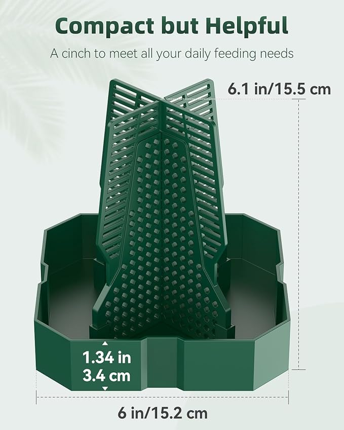 Pawfly Chameleon Feeding Bowl, Climbable Chameleon Feeder, Large Plastic Reptile Feeder Box, Bearded Dragon Food Container, Bug Bowl for Lizards, Geckos, and Frogs