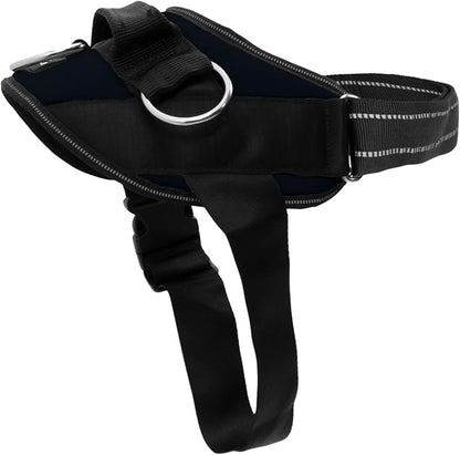 ShawnCo Essential Dog Harness, No-Pull Pet Vest (Midnight,S) | 3 Leash Clips, Easy On, No-Choke, Reflective, Adjustable Fit, Padded Comfort, Control Handle, For Small, Medium & Large Dogs