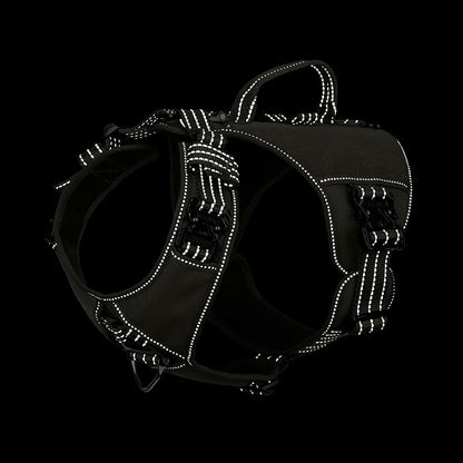 ICEFANG Quick-Moving Tactical Dog Harness for Small Dogs,No Pull Dog Vest | Control Handle,Reflective,Full Metal Buckles,Adjustable,Hook-and-Loop Panel,Soft Padded,Green,Small