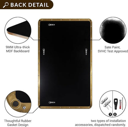 ANDY STAR Gold Bathroom Mirrors