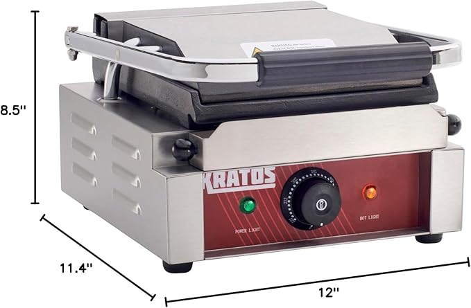 Kratos Commercial Electric Panini Sandwich Grill