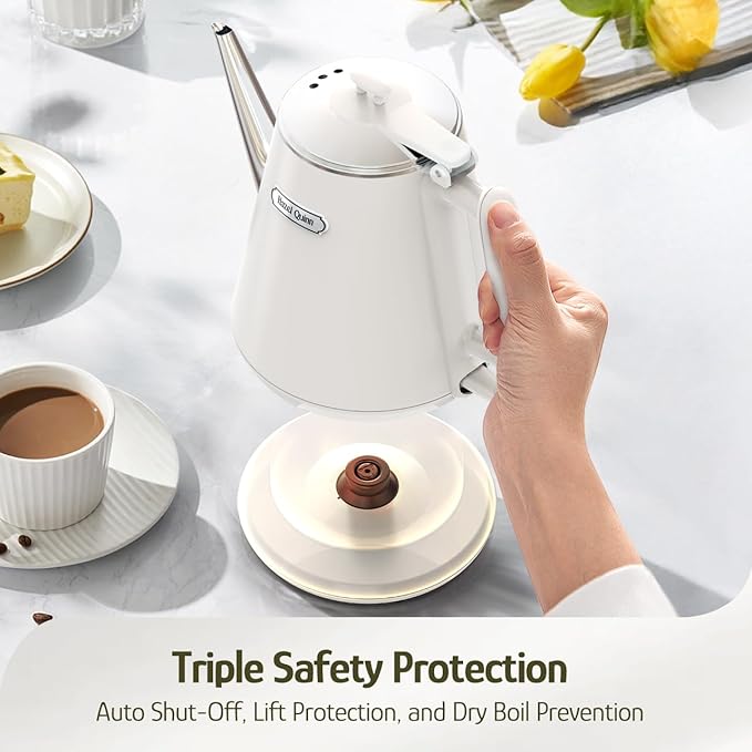 Hazel Quinn Electric Kettle - 1L/34oz Small Tea Kettle
