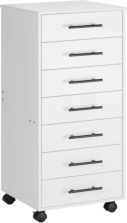 HOOBRO 7-Drawer File Cabinet, Wooden Office Cabinet