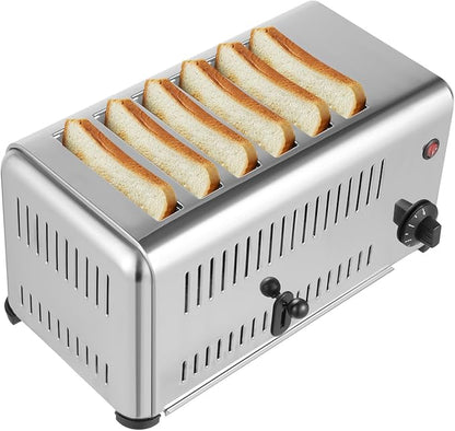 1680W Electric Toaster with 2 Modes & 1-5min Timer, Stainless Steel Bread
