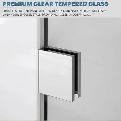 Bathroom Shower Glass Door 24 * 74"