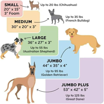 Furhaven Orthopedic Dog Bed for Large/Medium Dogs w/ Removable Bolsters & Washable Cover, For Dogs Up to 55 lbs - Plush & Suede Sofa - Espresso, Large