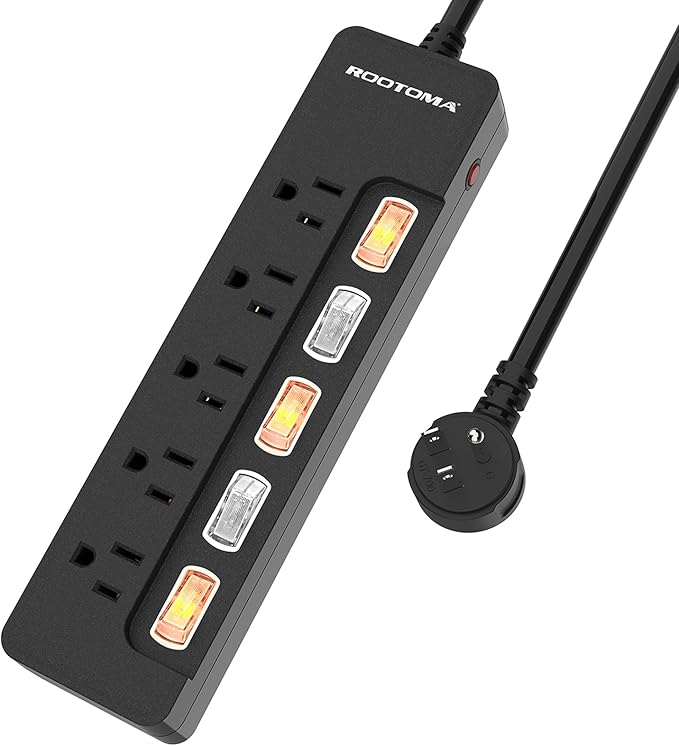 Black Appliance Extension Cord - 6 FT