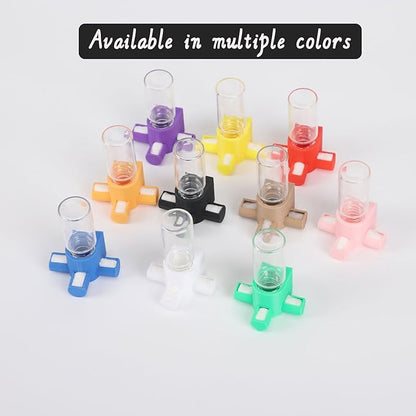 Jumping Spider Water Dispenser, Magnetic Hanging Feeder,Suitable for Jumping Spiders,Tarantulas, Praying Mantises,Arboreal Animals, and Other Small Animal Enclosure Accessories,5ML (Orange)