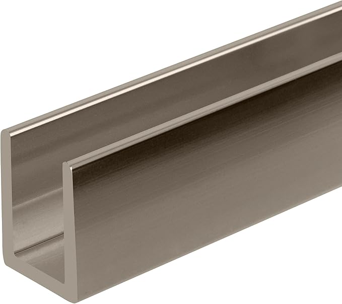 Brixwell SDCD38PN-CCP48-XCP10 Polished Nickel 3/8" Fixed Panel Shower Door Deep