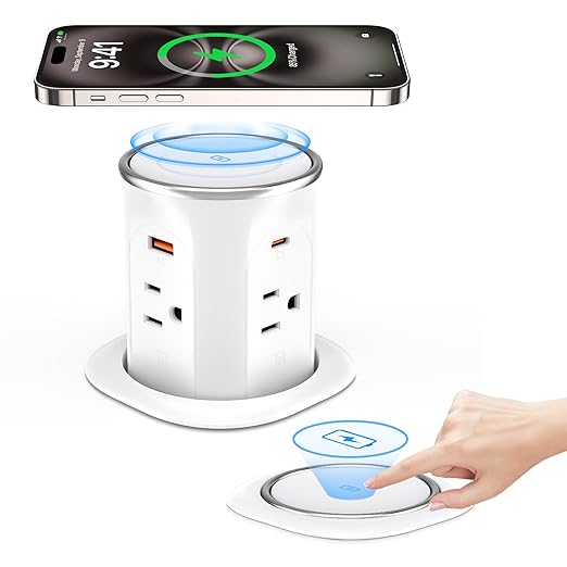 ANNQUAN Motorized Pop Up Countertop Receptacle