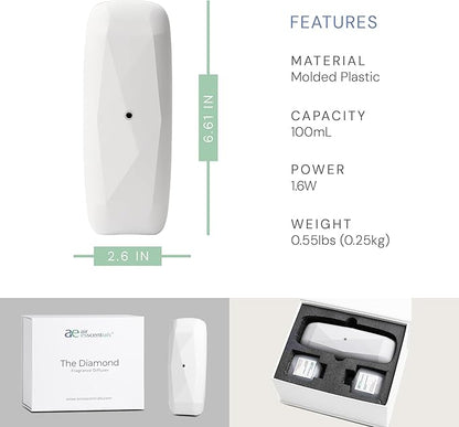 Air Esscentials The Diamond Gift Set, Smart Scent Air Machine Kit, Cold &