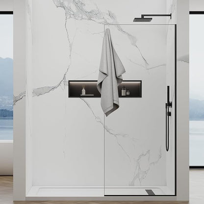 Shower Screen, 3/8" Tempered Glass, Shower Wall Panels, Fix Shower Glass Screen