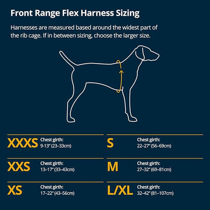 Ruffwear, Front Range Flex Dog Harness, Engineered Knit Construction for Ultimate Fit and Mobility, Lightweight Flexible Everyday Harness with Dual Leash Clips, Deep Teal, Large/X-Large