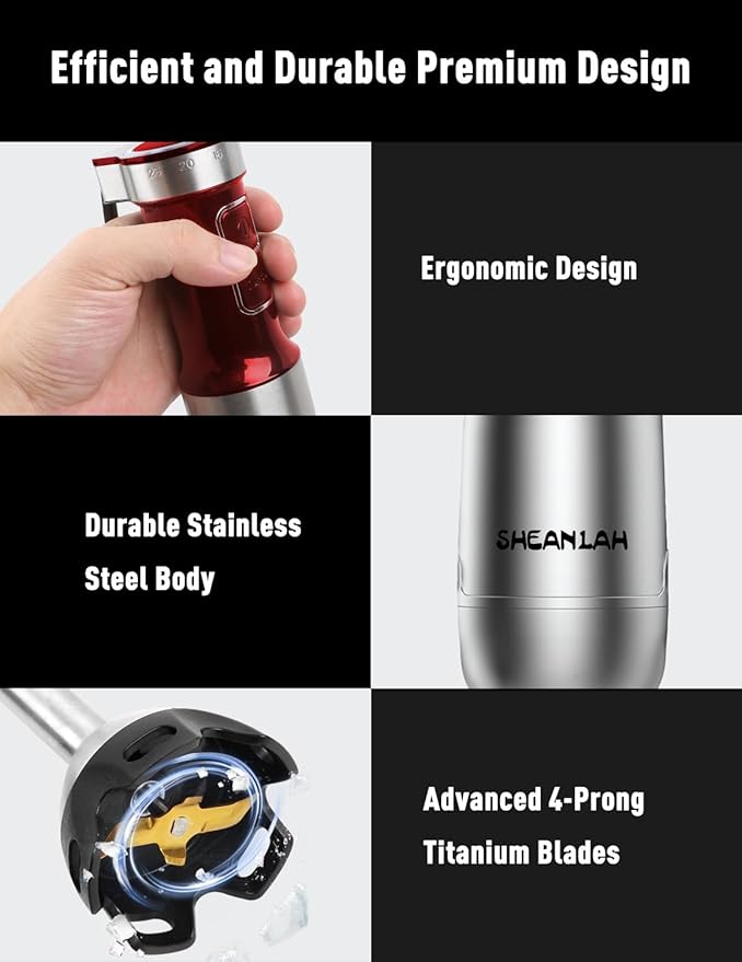 Powerful Immersion Blender handheld, 2025 New Update Hand Blender,