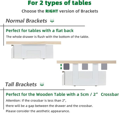 Under Desk Drawer 18", Pull-out Storage Organizer