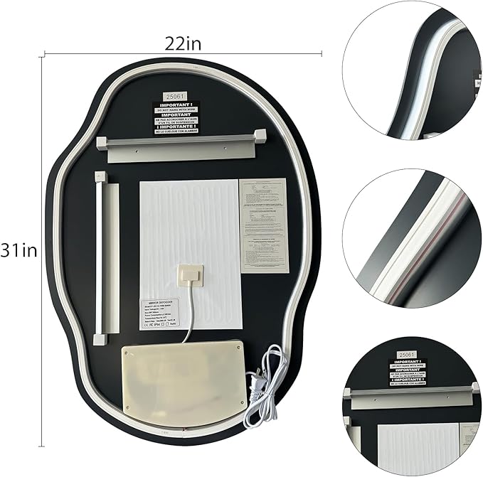 Asymmetrical Bathroom Mirror