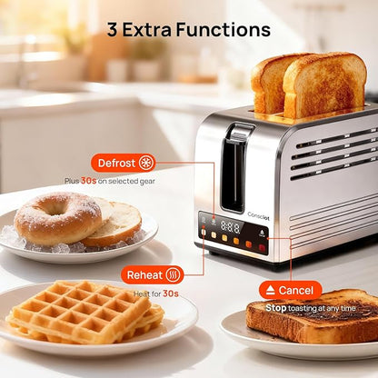 Toaster 2 Slice, Consciot Smart Touch Screen Toasters