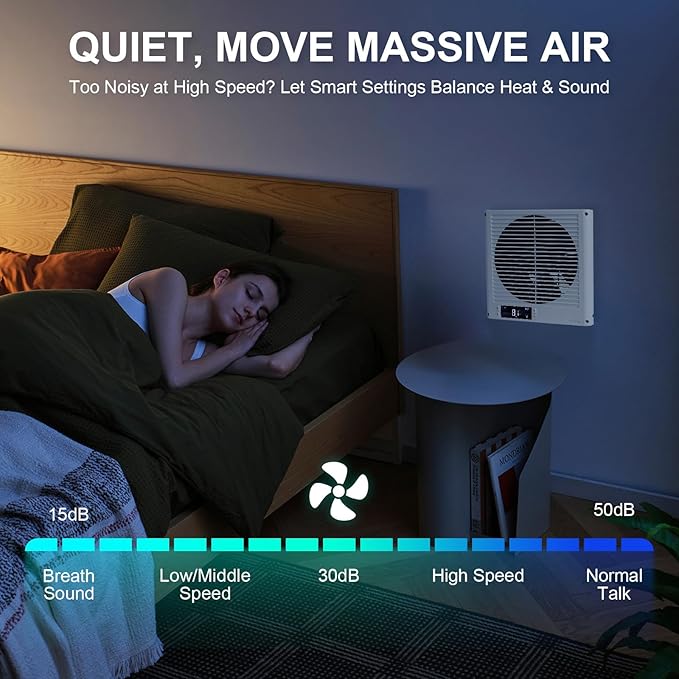 8" Room to Room Air Transfer Fan